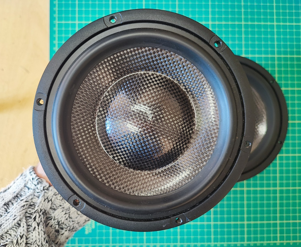 Miniatura: Morel TSCM 634 Titanium Supreme Series 6" 4 ohm Carbon Fiber altoparlanti per auto