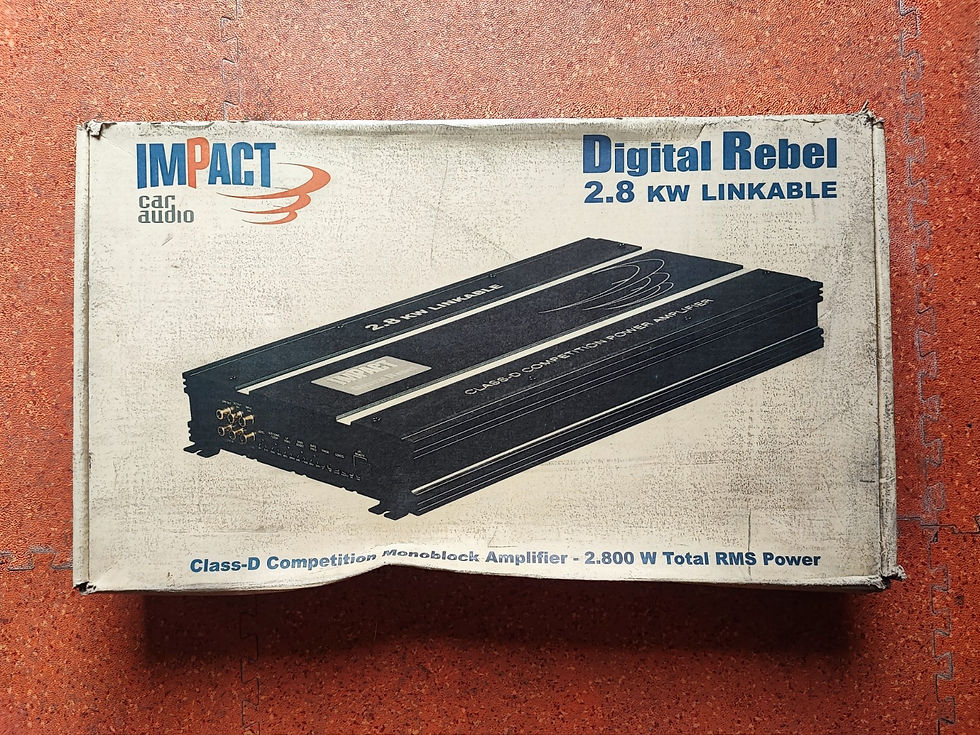 Miniatura: amplificatore per auto Impact Digital Rebel 2.8 kw class d Mono old school spl