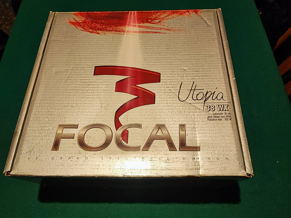 Miniatura: Focal Audio Utopia 38wx Subwoofer auto 38cm 4ohm old school car audio