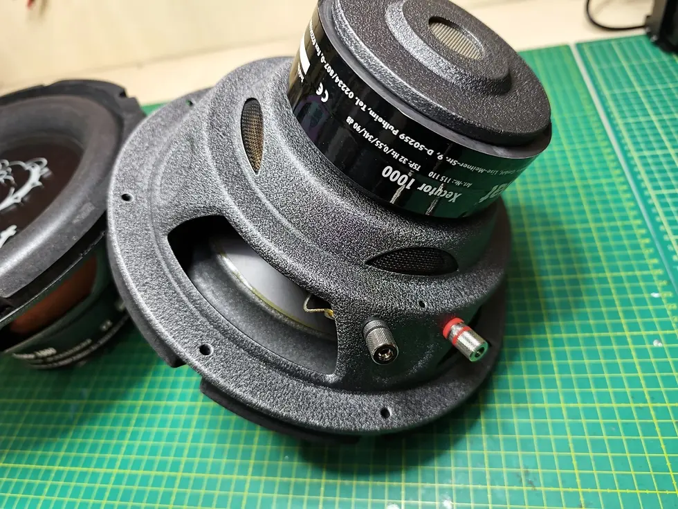 Miniatura: Coppia Subwoofer auto Magnat Xecutor 1000 25cm 10" 4ohm old school car audio 10 POLLICI BASSI ALTOPARLANTI vintage germania