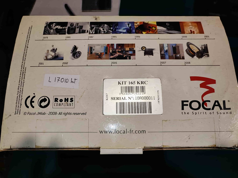 Focal Audio k2 power 165 krc kit vintage old school
