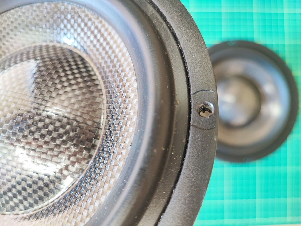 Miniatura: Morel TSCM 634 Titanium Supreme Series 6" 4 ohm Carbon Fiber altoparlanti per auto