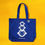 Miniatura: Ecobag macacos azul Royal
