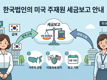 한국 기업의 미국 주재원 세금보고 안내`