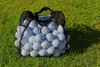 A bag of range balls