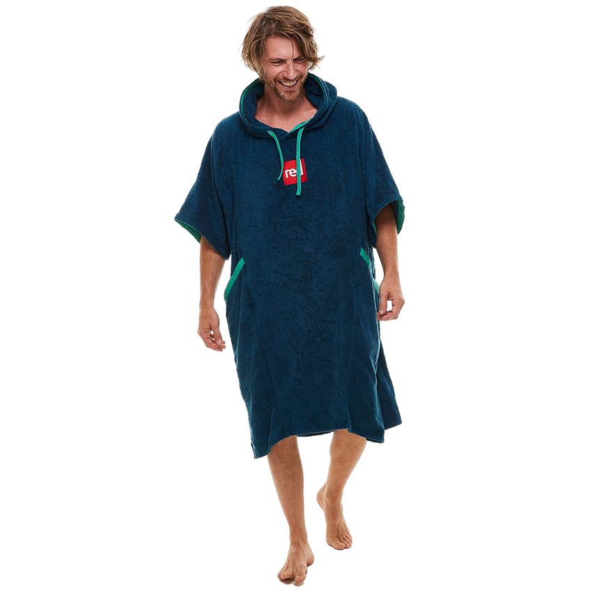 Thumbnail: Men's Towelling Change Robe - Navy