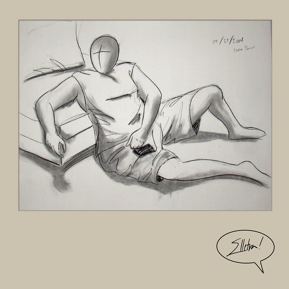 gesture, charcoal, 2014