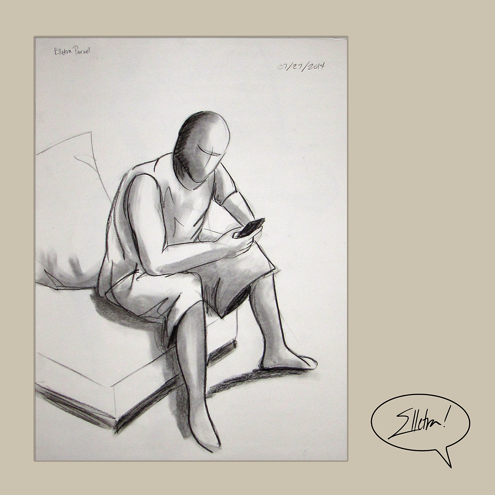 gesture, charcoal, 2014