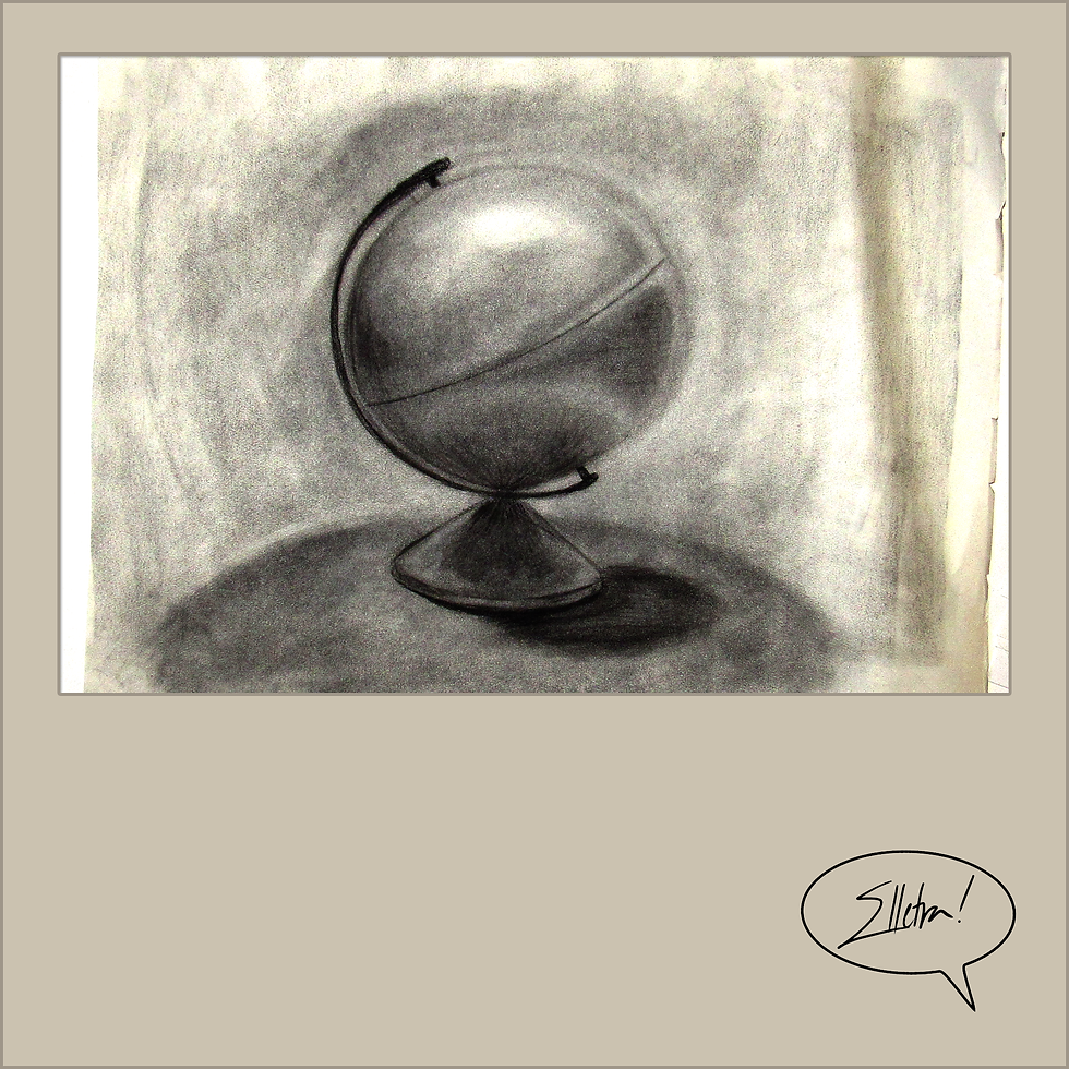 still life, charcoal, 2013