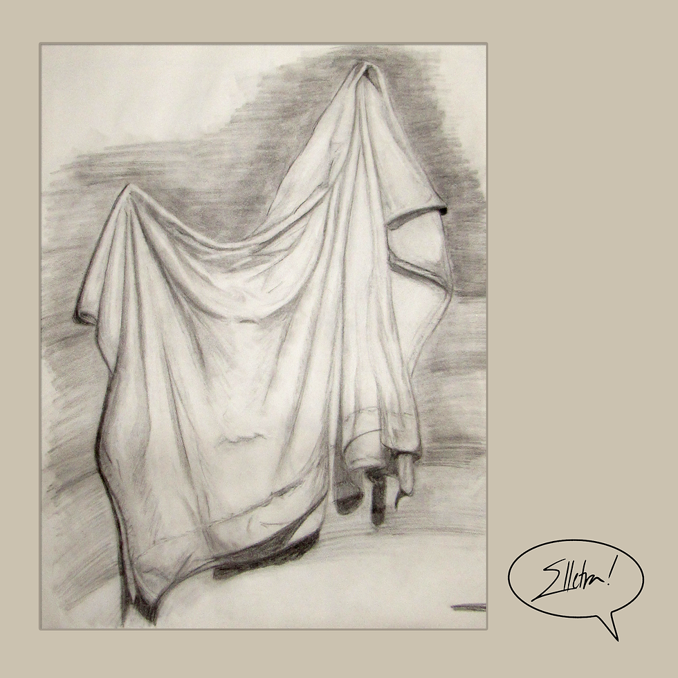 still life, charcoal, 2013