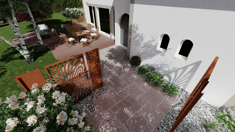 Miniature : panneau-corten-décoratif-pare-vue-occultant-jardin-aménagement-exterieur-piscine-spa-terrasse