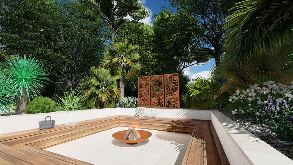 Miniature : panneau-corten-décoratif-pare-vue-occultant-jardin-aménagement-exterieur-piscine-spa-terrasse-nuit-etoilee-van-gogh