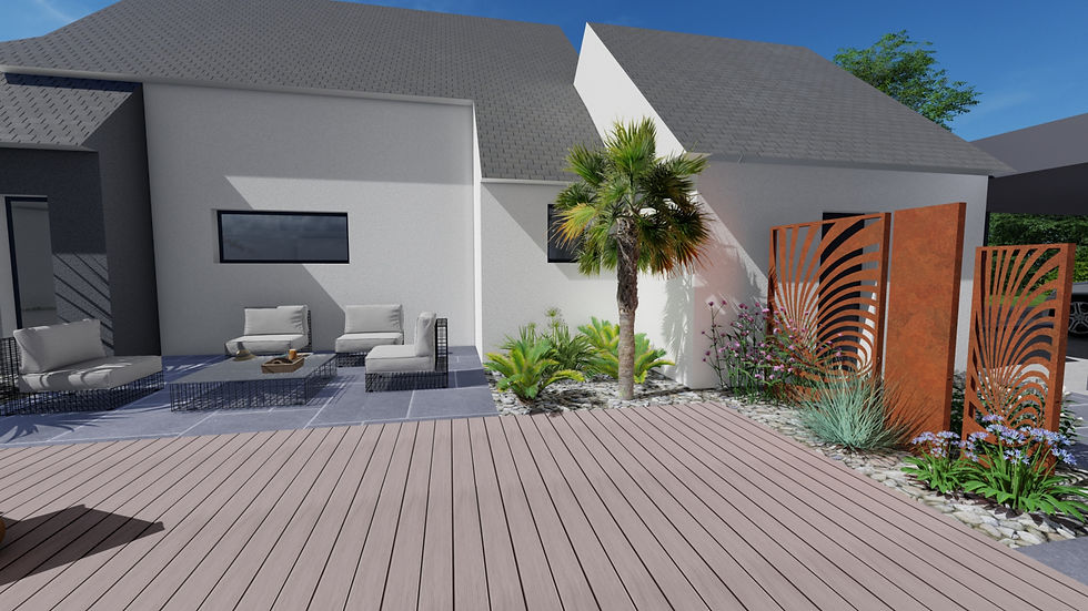 Miniature : panneau-corten-décoratif-pare-vue-occultant-jardin-aménagement-exterieur-piscine-spa-terrasse