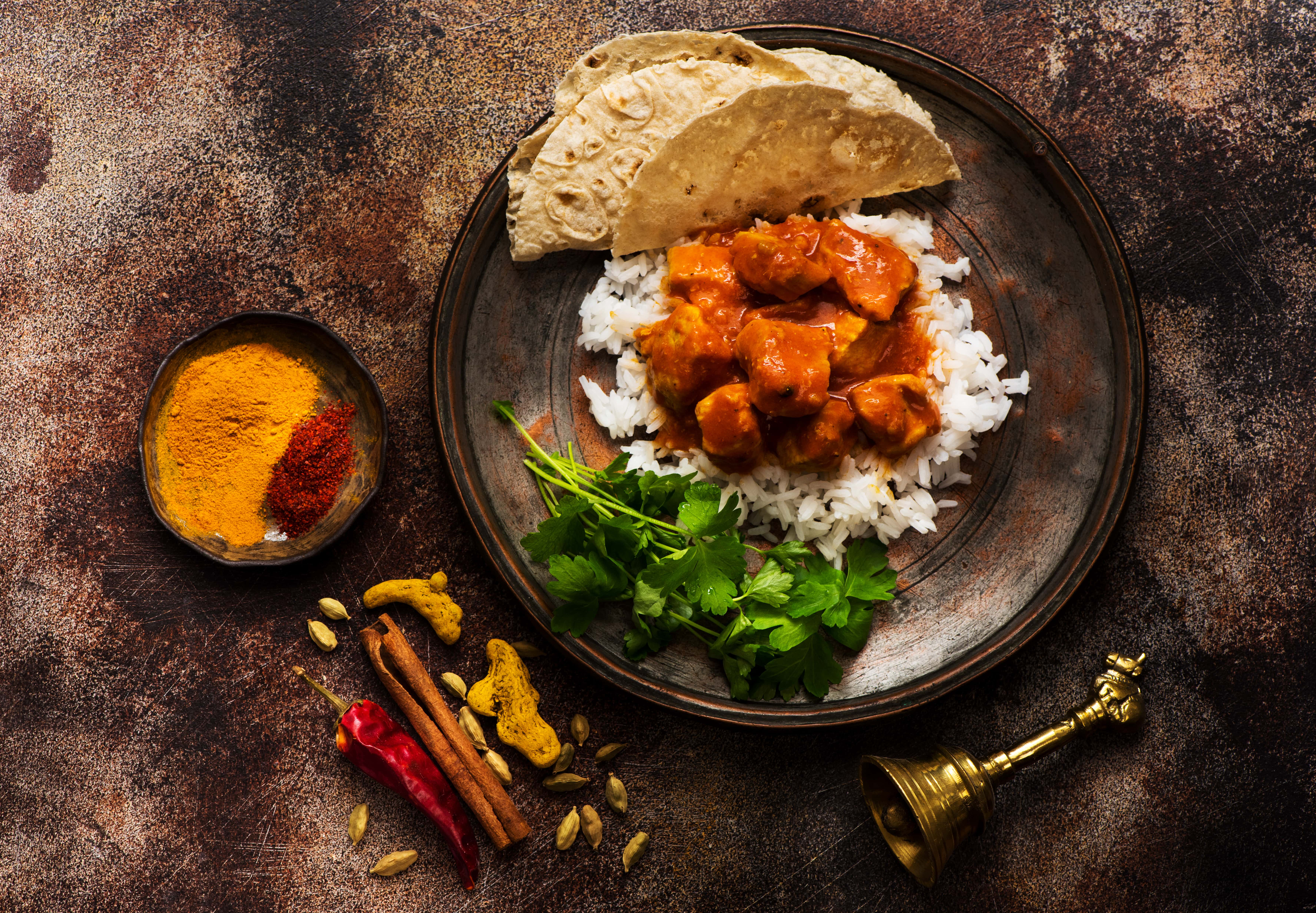 Arranged Food and Objects