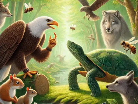 Blagues et Fables du solstice d’hiver : "La légende de l’Aigle et de la Tortue »
