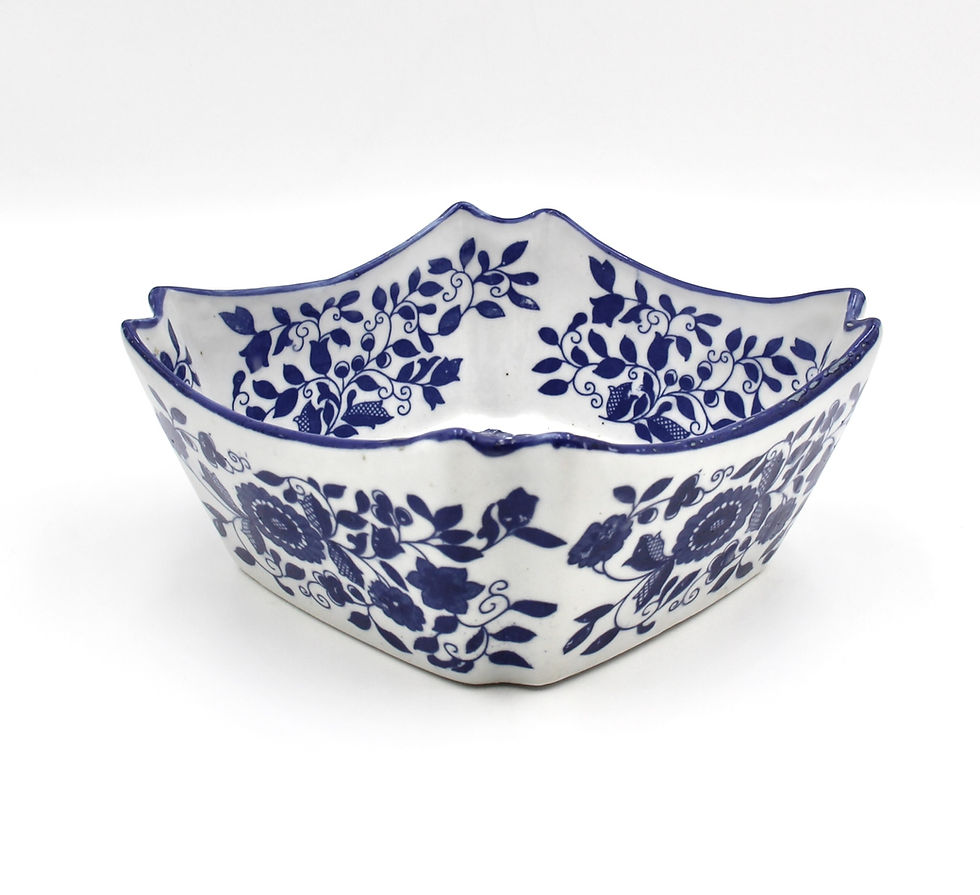 Thumbnail: Blue and White Chinese Square Shaped Bowl
