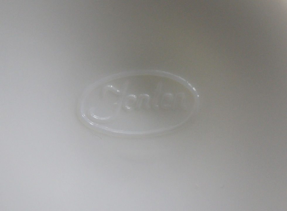 Thumbnail: Tall Vintage FENTON Hobnail Milk Glass Swung Pedestal Vase 38cm