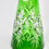 Thumbnail: Small Vintage Cut to Clear Emerald Green Crystal Claret Jug or Liqueur Carafe