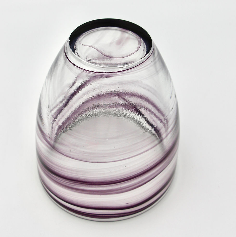 Thumbnail: Handblown Art Glass Vase with Swirl