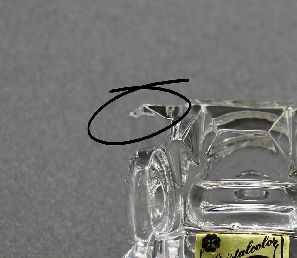 Thumbnail: Vintage Italian Lead Crystal Antique Car Paperweight