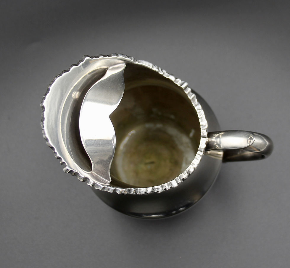 Thumbnail: Small Vintage Silver Plate STRACHAN Water Jug with Ice Guard