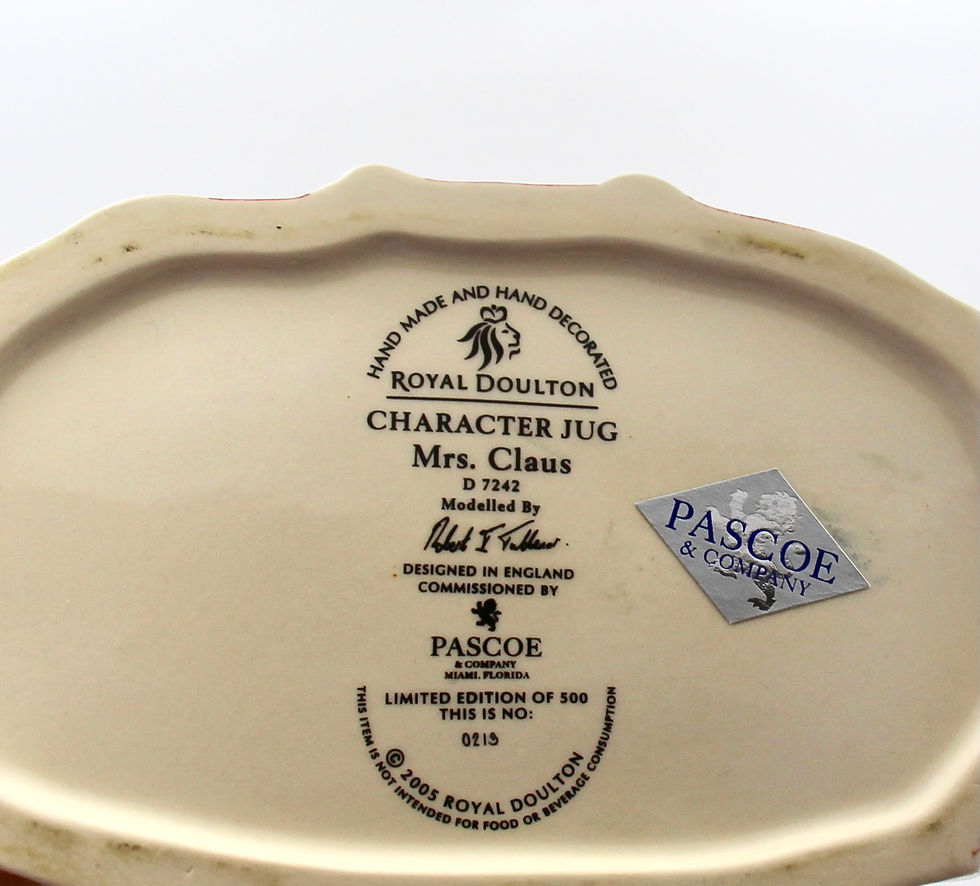 Thumbnail: Large ROYAL DOULTON Limited Edition Character Jug "Mrs Claus" D7242