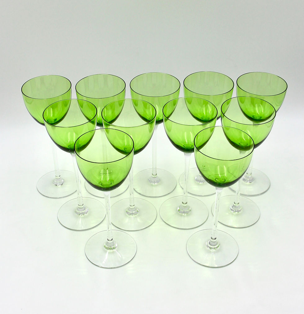 Thumbnail: 5 Vintage French BACCARAT "Perfection" Rhine Wine Glasses - Price per Glass