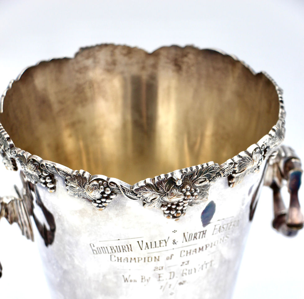 Thumbnail: Vintage Reproduction Old Sheffield Silver Plate Champagne or Ice Bucket