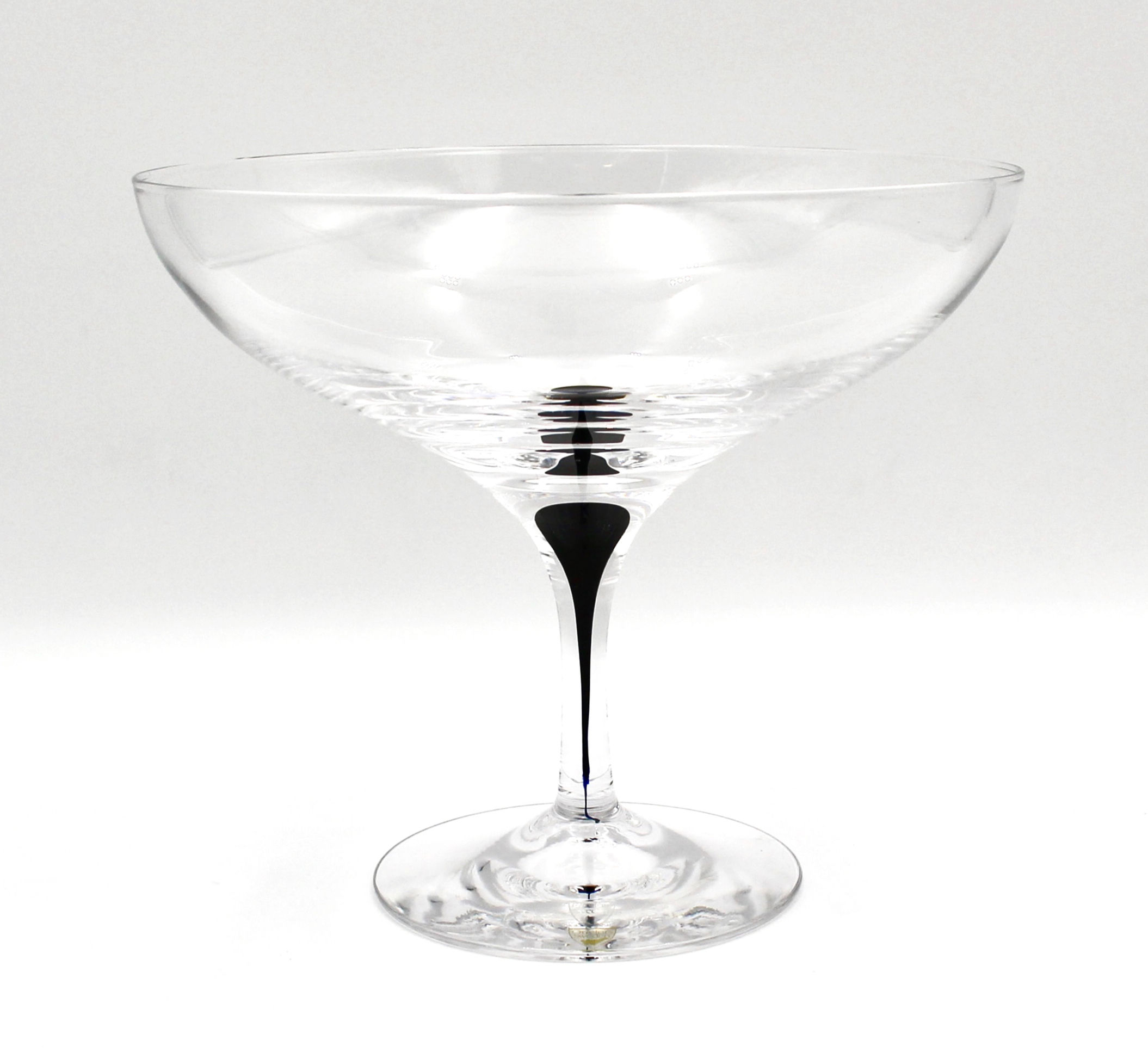 Large ORREFORS Sweden "Intermezzo" Crystal Comport by Erika Lagerbielke