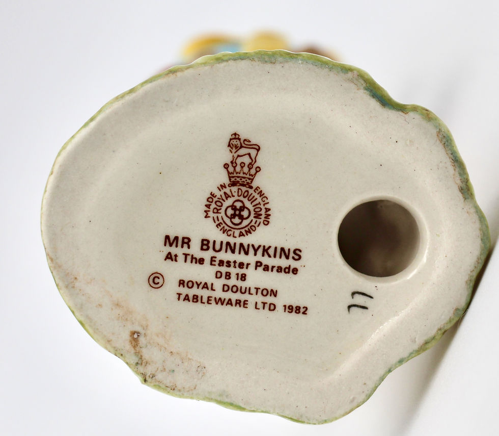Thumbnail: 1982 ROYAL DOULTON Bunnykins "Mr. Bunnykins at the Easter Parade" #DB18