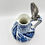 Thumbnail: Vintage Dutch DELFT Blue and White Pitcher with Pewter Mount
