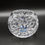 Thumbnail: Vintage Handblown Cut Crystal Vase with Blue Centre Detail