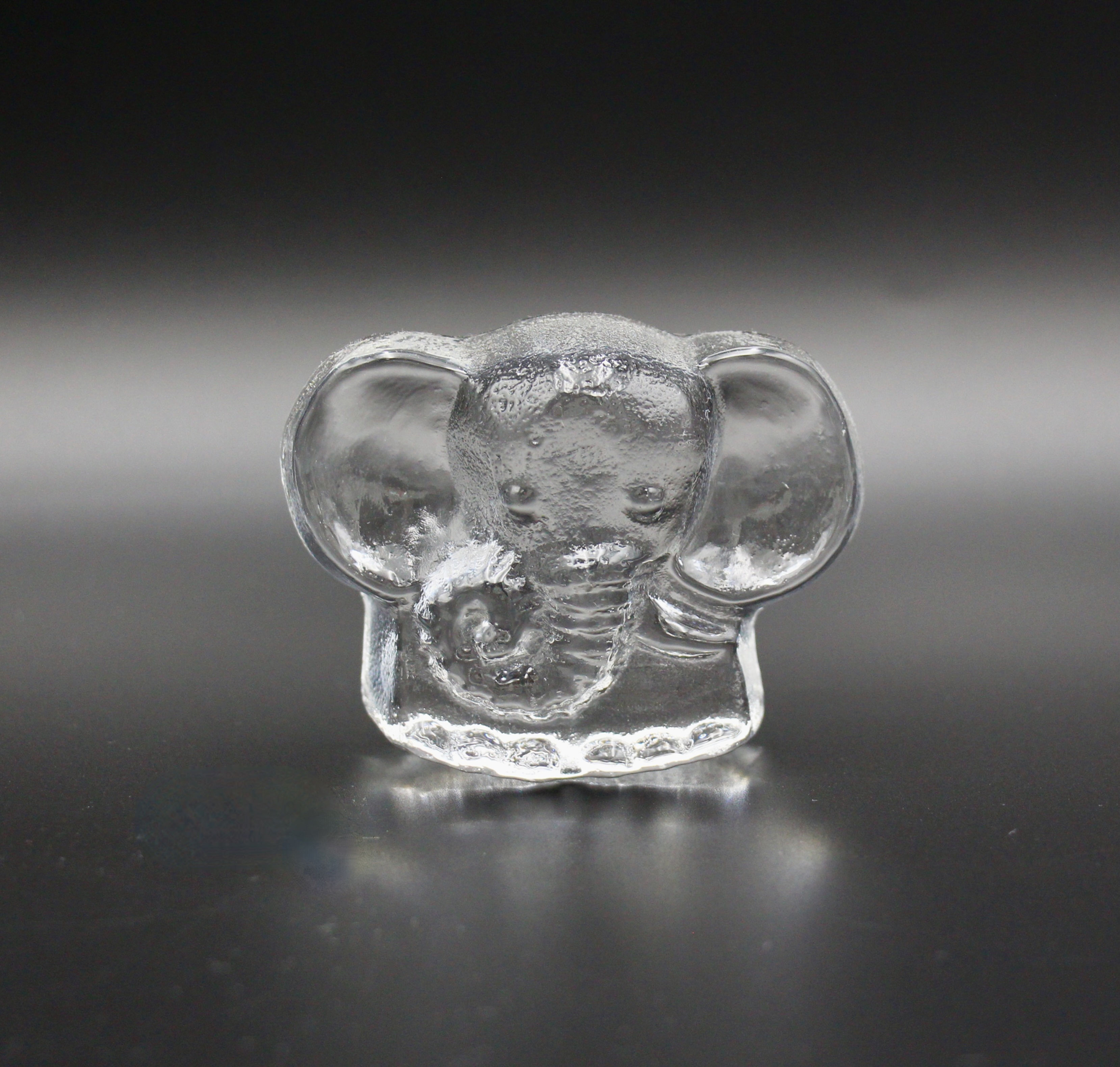 Mid Century Modern German RIEDEL Glass Elephant Figurine Paperweight