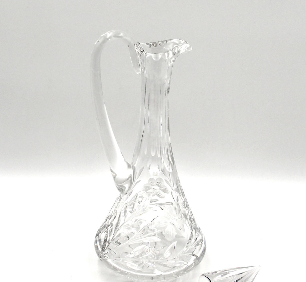 Thumbnail: Tall Vintage Crystal Decanter with Stopper - 40cm