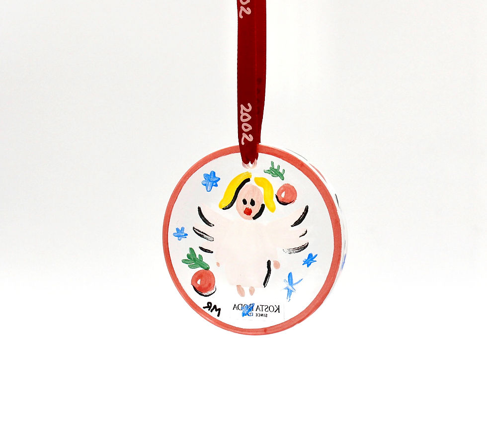 Thumbnail: KOSTA BODA 2002 'Angel' Boxed Annual Boxed Xmas Ornament by Martti Rytkonen