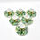 Thumbnail: Vintage French Limoges PHILIPPE DESHOULIERES Coffee Cans & Saucers