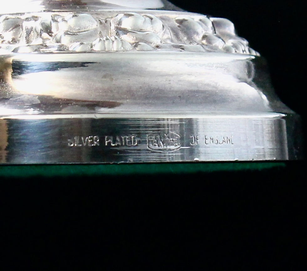 Thumbnail: Vintage English Silver Plate Bud Vase with Removable Top