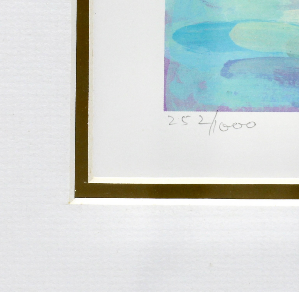Thumbnail: Framed LUCELLE RAAD "Wonder" Hand Signed Lithograph 252/1000