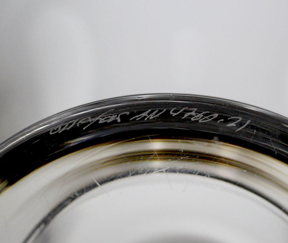 Thumbnail: Vintage ORREFORS White Chanterelle Vase Designed by Anne Nilsson 19cm