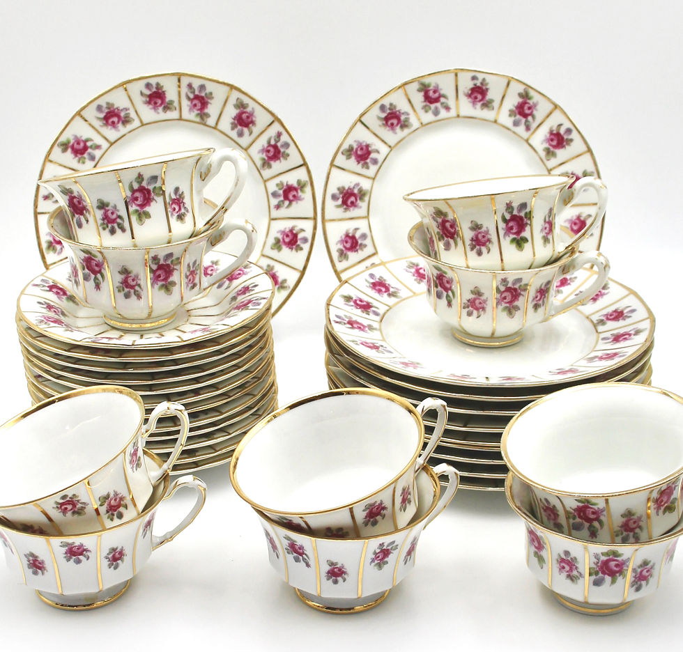 Thumbnail: Vintage FURSTENBERG Germany 'Grecque' Coffee Set for 10