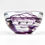 Thumbnail: KOSTA BODA Sweden 'Atoll' Art Glass Votive Tealight Holder - Purple Swirl