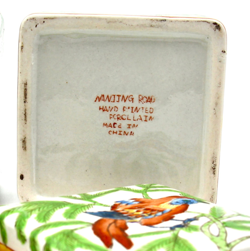 Thumbnail: Vintage Chinese Nanjing Road Ceramic Lidded Boxes - price per box
