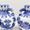 Thumbnail: Chinese Blue & White Twin Handled Ceramic Vases - price per vase
