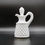 Thumbnail: Small Vintage FENTON Hobnail Milk Glass Cruet with Stopper