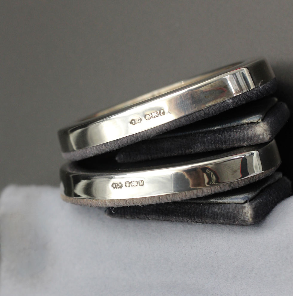 Thumbnail: Pair of Small Vintage Hallmarked Sterling Silver Photo Frames