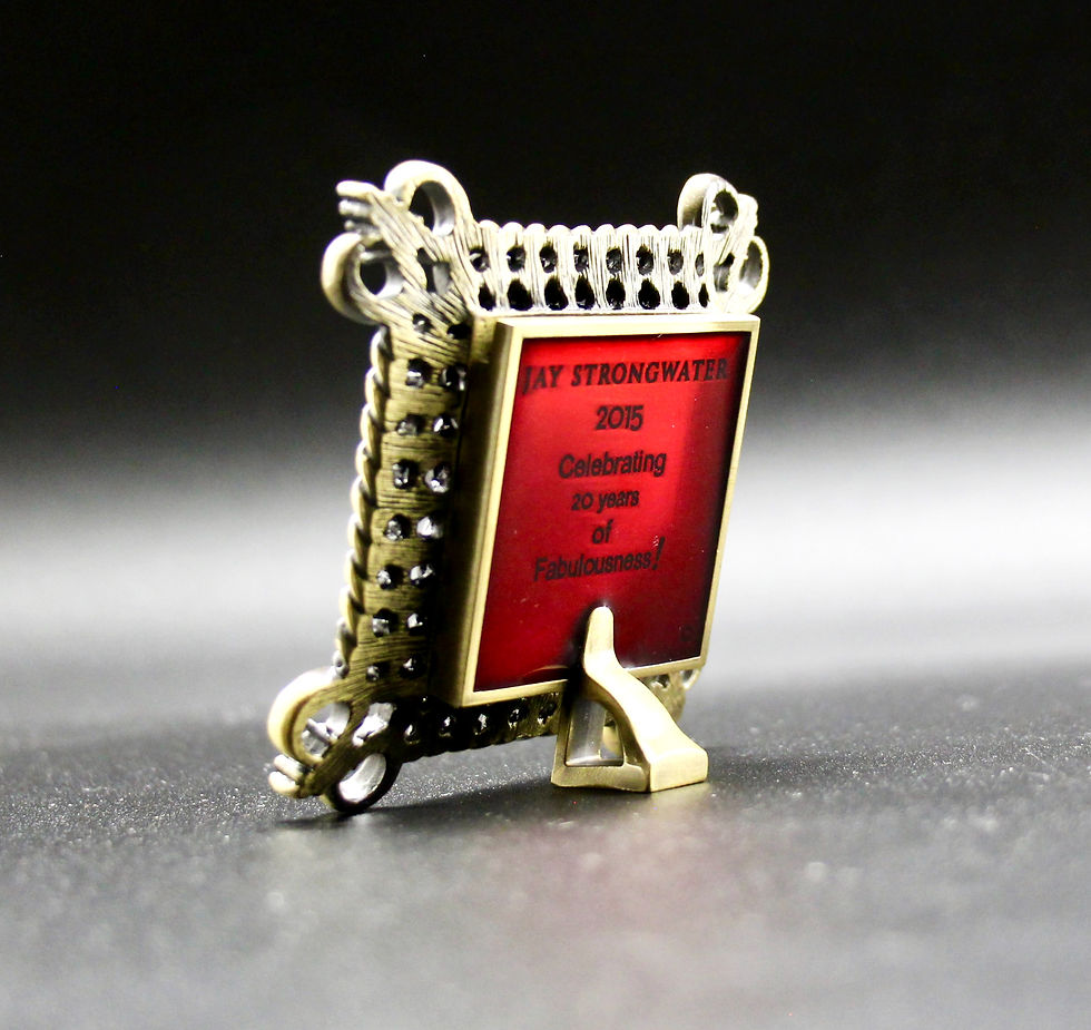 Thumbnail: JAY STRONGWATER New York 2015 Miniature Photo Frame with Swarovski Crystals