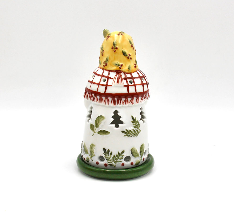 Thumbnail: VILLEROY & BOCH 'Mrs Snow' Xmas Tealight Decoration - 17cm