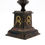 Thumbnail: Hurricane Candlestick Holder with Metal Base & Glass Shade 41cm