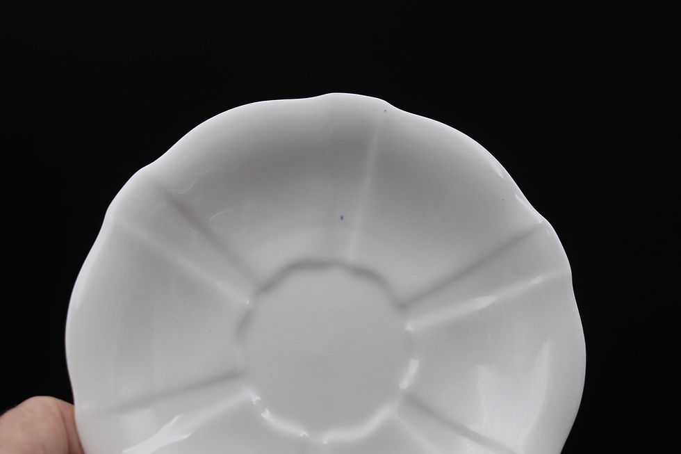 Thumbnail: Vintage ROYAL CROWN DERBY Surrey White Tea Setting for 6 circa 1940 Reg #839892