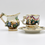 Thumbnail: Vintage Italian CAPODIMONTE Demitasse Cup & Saucer and Creamer